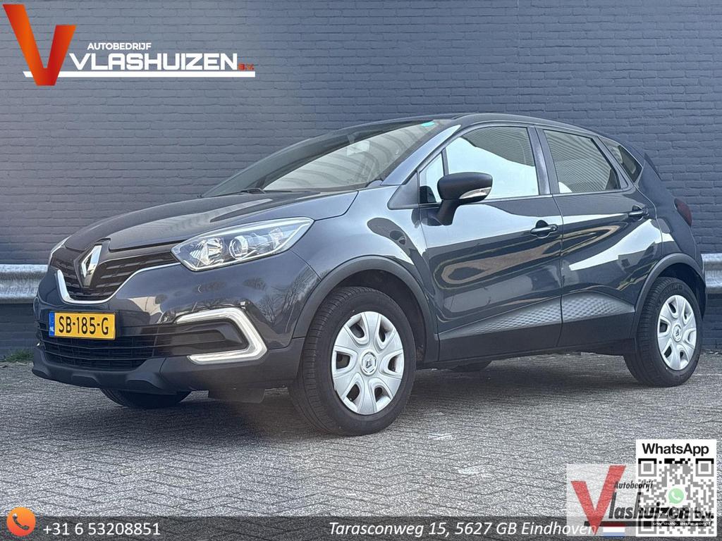 Renault Captur 0.9 TCe Life | € 7.400,- NETTO! | Airco | Cru, Auto's, Renault, Zwart, Start-stop-systeem, Blauw, Bedrijf