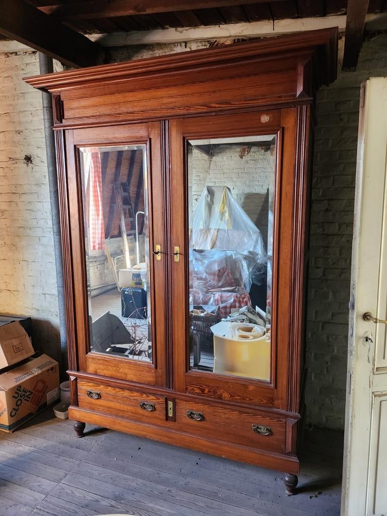 Prachtige oude kast, Antiquités & Art, Antiquités | Meubles | Armoires, Enlèvement