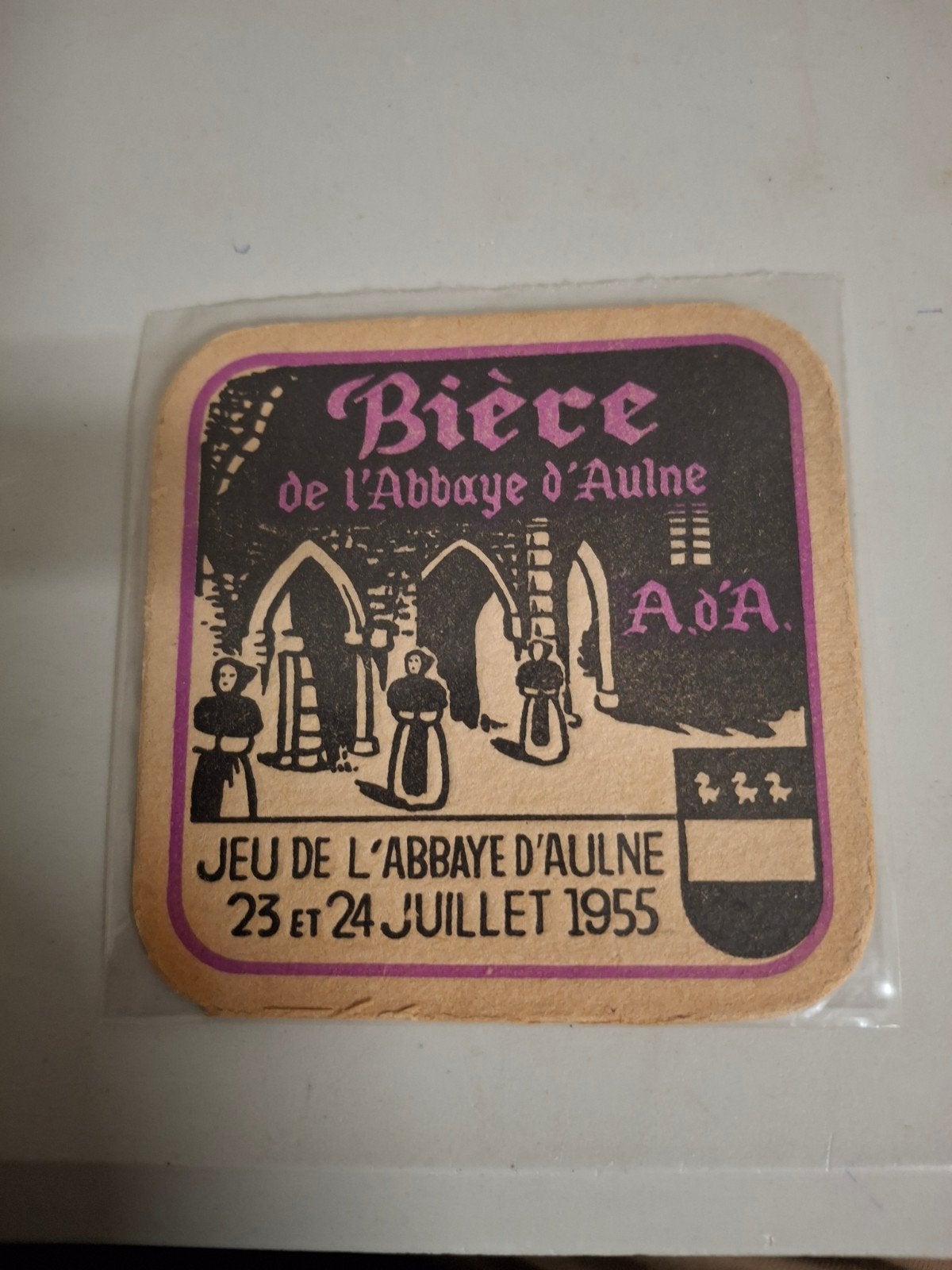 oud bierviltje biere ada d'aulne, Ophalen of Verzenden
