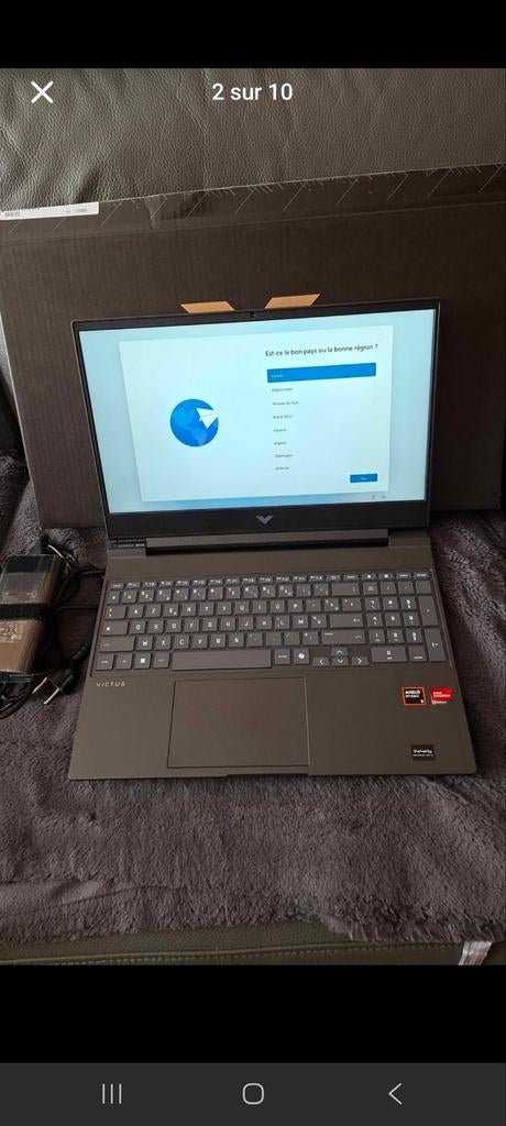 PC portable Hp Gaming Victus 15,6" Full HD 144 Hz AMD Ryzen, Enlèvement