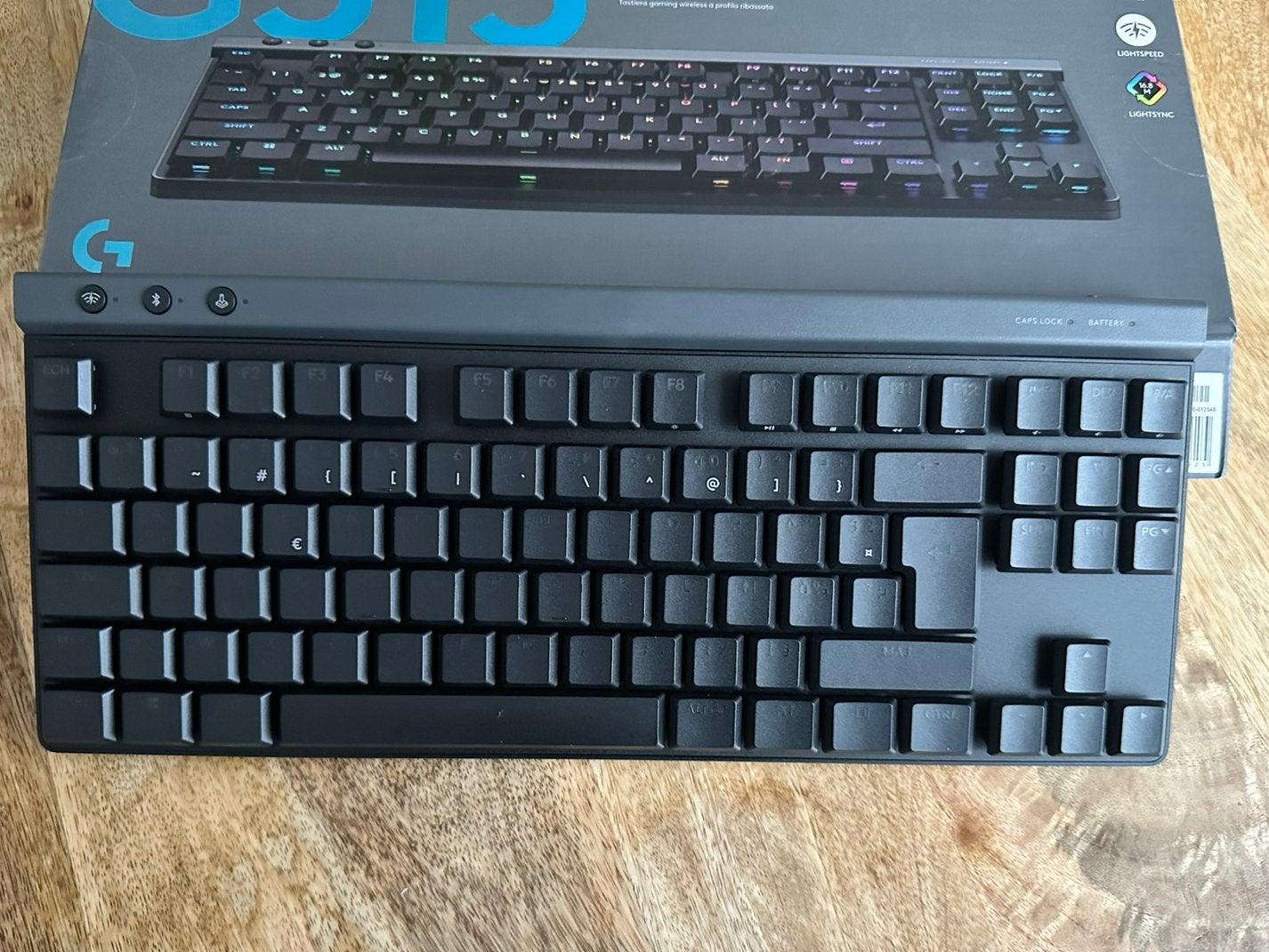 Logitech G515 Lightspeed TKL - Draadloos Gaming Toetsenbord, Ophalen, Gaming toetsenbord, Azerty, Zo goed als nieuw