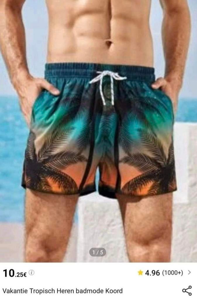 Zwemshort maat S, Kleding | Heren, Badmode en Zwemkleding, Ophalen of Verzenden, Maat 46 (S) of kleiner, Shein, Zwemshort