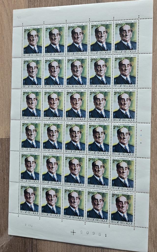 TIMBRES BELGES 1972, Envoi, Non oblitéré