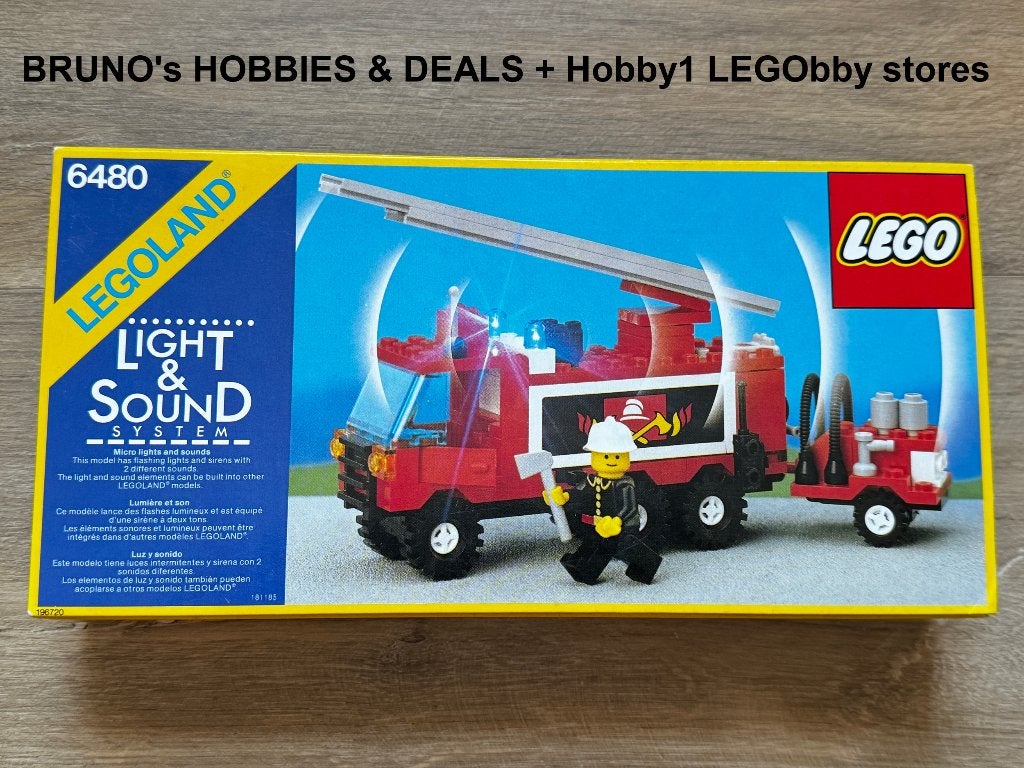 Lego 6480 Classic Town Light & Sound FIRE NIEUW DOOS GEOPEND, Kinderen en Baby's, Speelgoed | Duplo en Lego, Nieuw, Lego, Complete set
