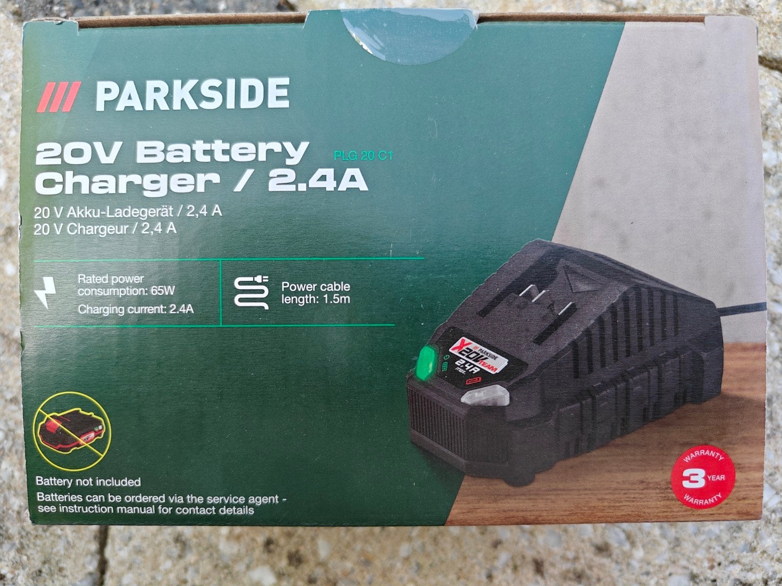 20V batterij lader Parkside - nieuw, Ophalen of Verzenden, Nieuw