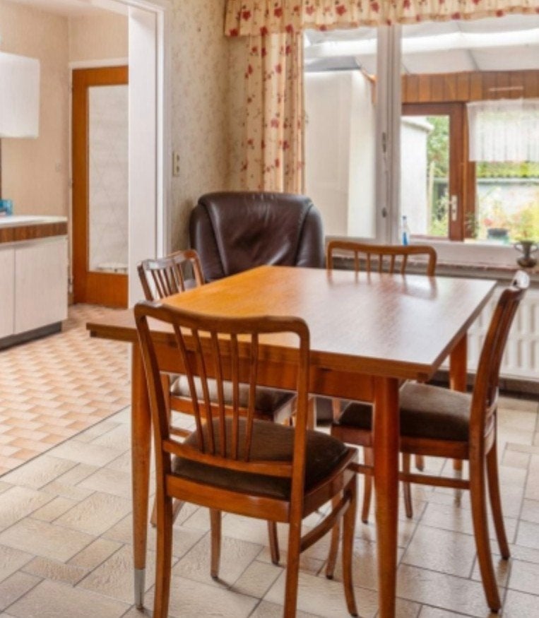 retro tafel en 4 stoelen, Huis en Inrichting, Ophalen