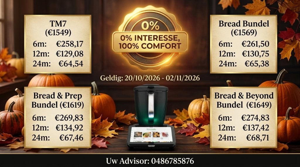 0% AANBIEDING: Thermomix TM7 & Broodpakketten met 0% rente!, Elektronische apparatuur, Ophalen, Nieuw, Vaatwasserbestendig, 3 snelheden of meer