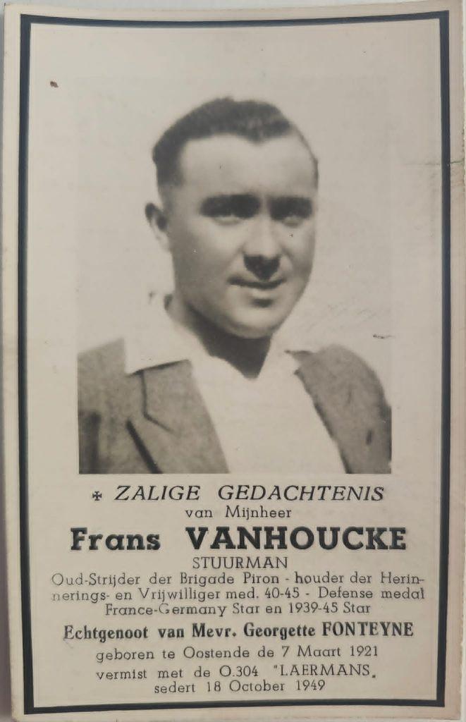 Brigade Piron Frans Vanhoucke, Collections, Envoi, Image pieuse
