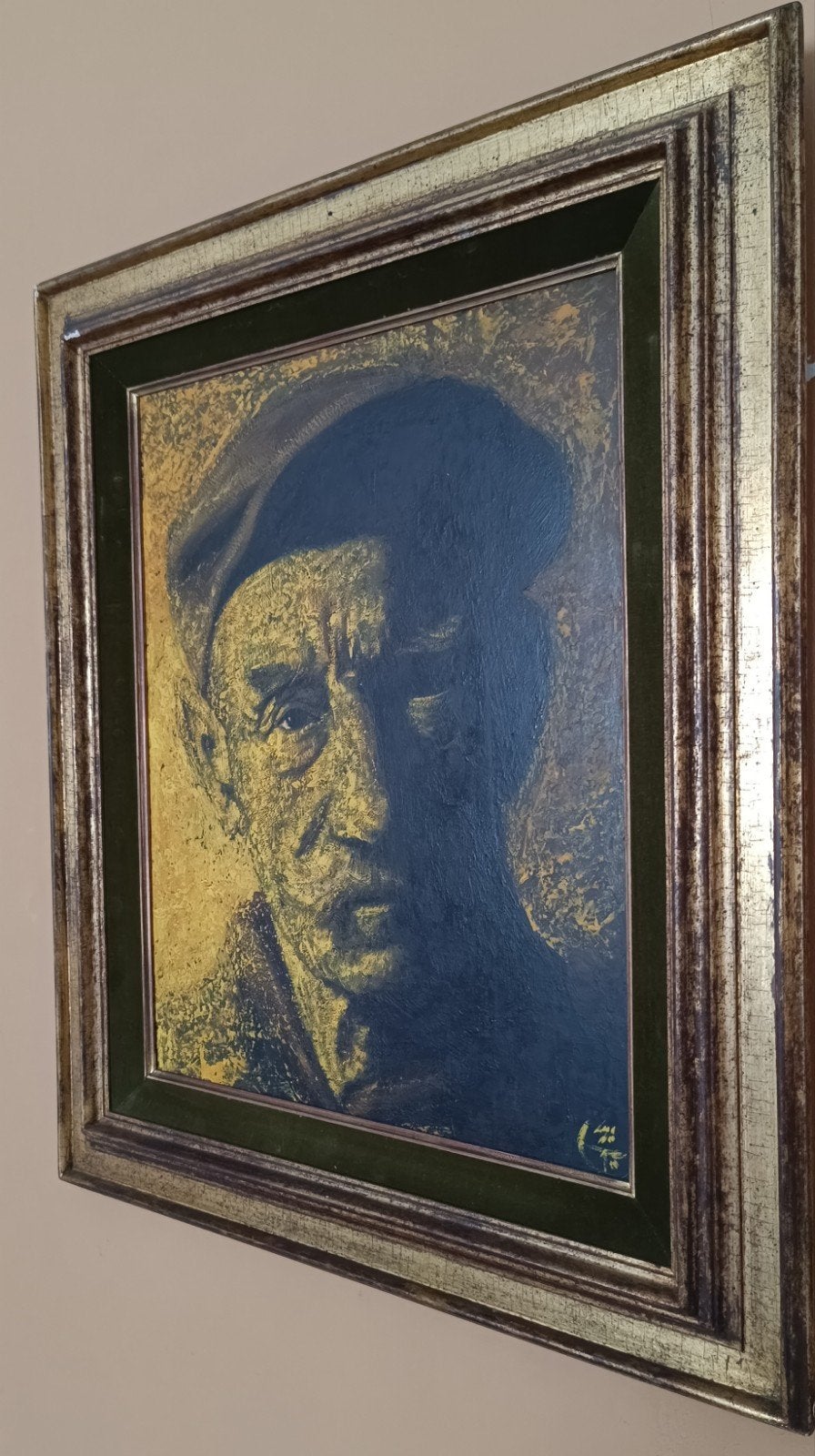 portret door Luc De Ro, Portrait ou Personnes, Enlèvement ou Envoi, Peinture à l'huile, Panneau