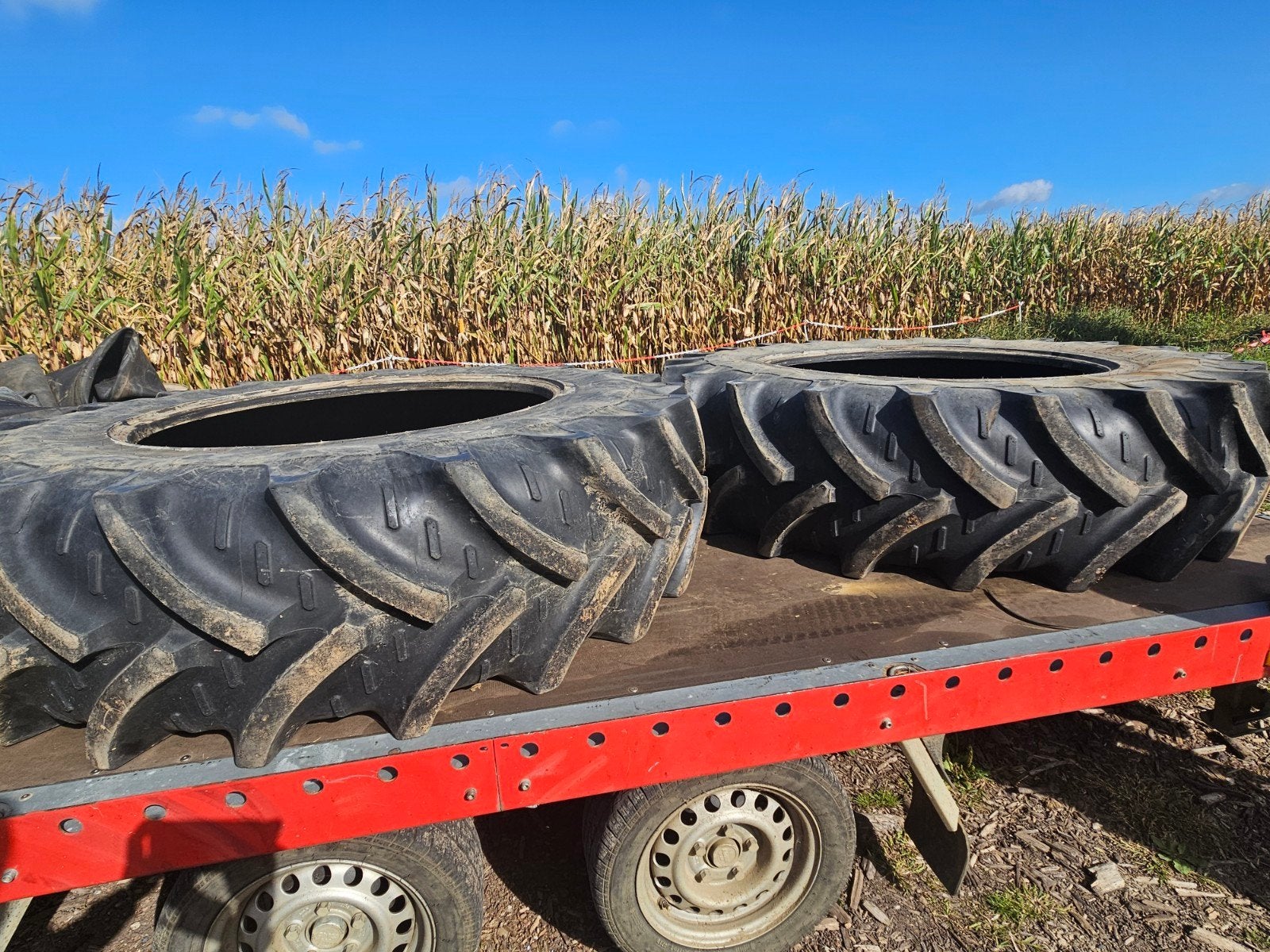 banden traktor, Ophalen