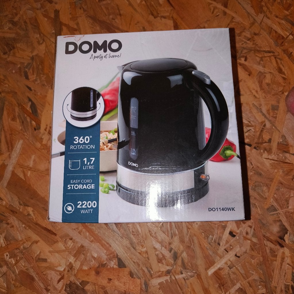 bouloire électrique domo do1140wk, 1 à 2 litres, Enlèvement, Neuf