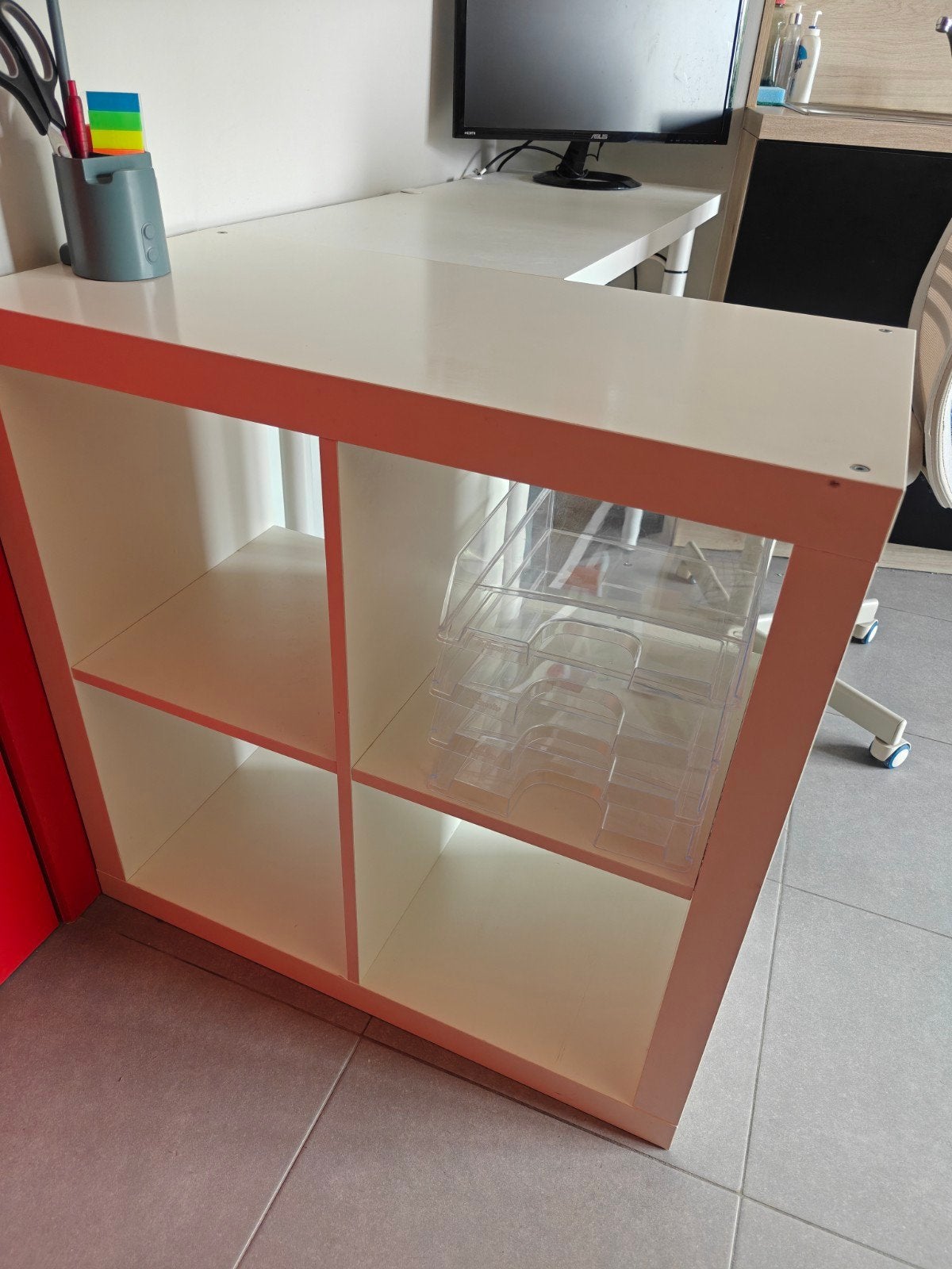IKEA KALLAX kast 4 vakken (wit), Enlèvement