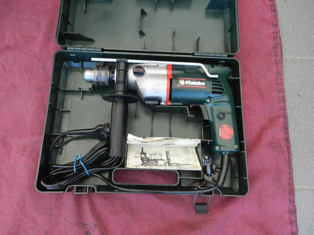 Metabo Sb EDV 800/2 SR+L Boormachine, 600 watt of meer, Ophalen, Boormachine, Klopboormechanisme