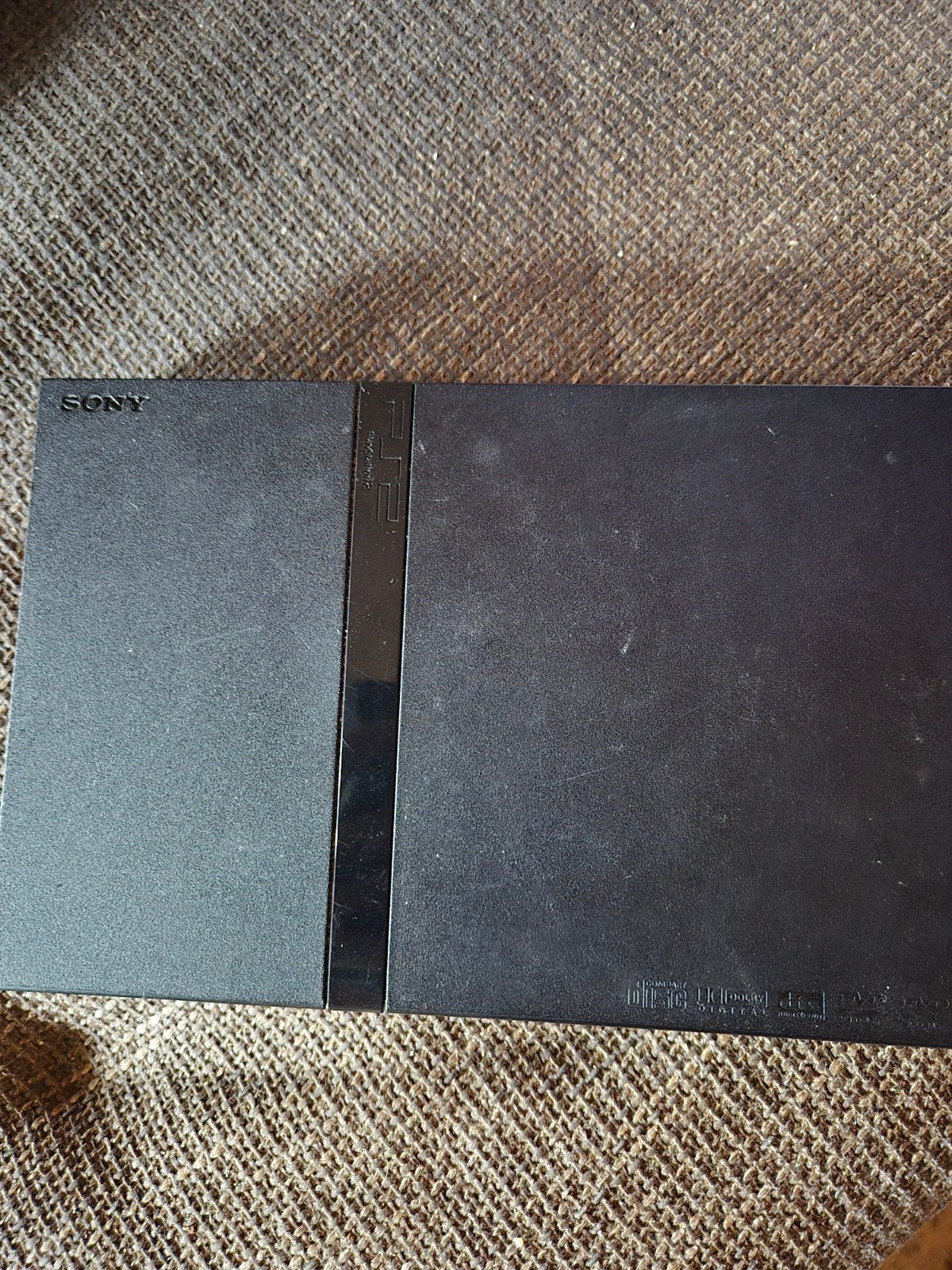 playstation 2+kabels+5 spelletjes, Games en Spelcomputers, Ophalen, Gebruikt, Zwart, Met games