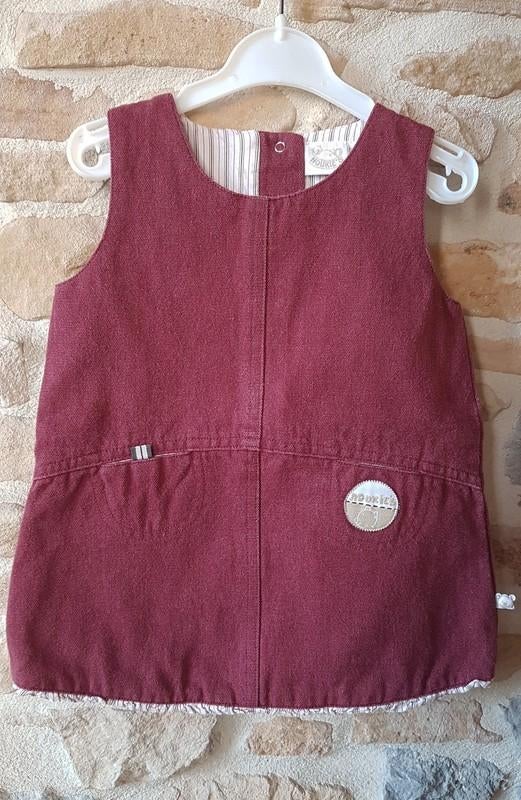 NOUKIE'S - Joie robe bordeaux - T.18 mois/80 cm, Robe ou Jupe, Enlèvement ou Envoi, Noukie's, Utilisé