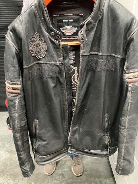 Lederen Harley Davidson motor jas heren, Heren, Jas | leer, Ophalen of Verzenden, Harley davidson