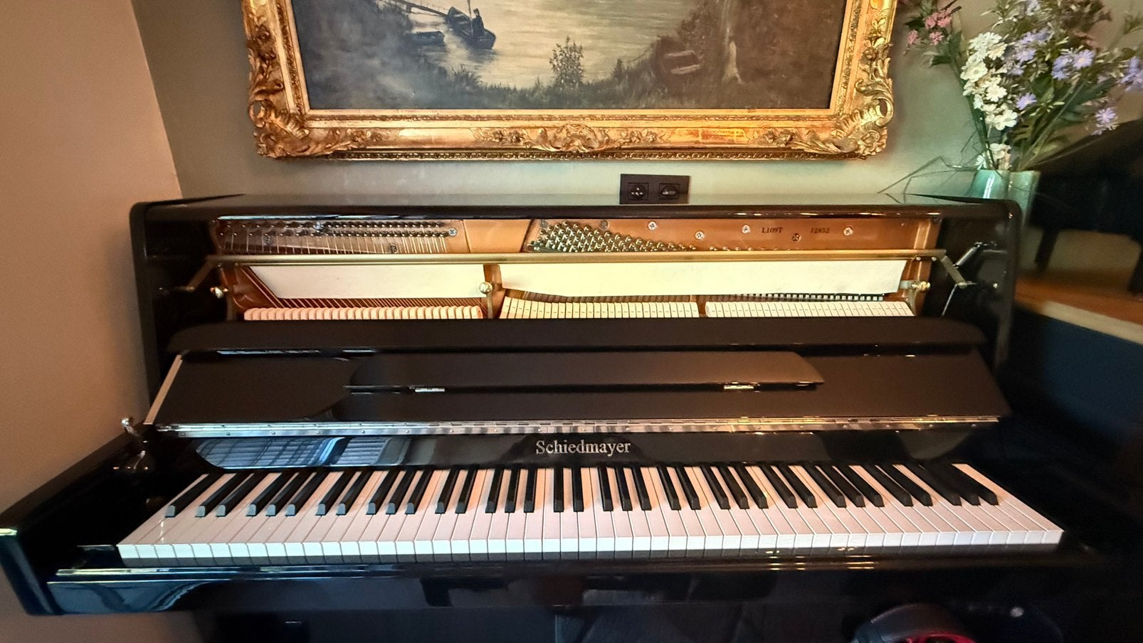 Piano droit silent, Musique & Instruments, Enlèvement, Comme neuf, Noir, Piano