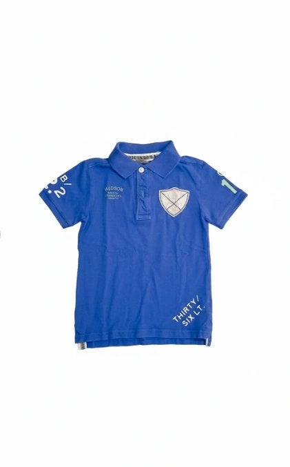 Baker Bridge Stoere Blauwe Polo (Maat 110/116), Enfants & Bébés, Garçon, Enlèvement ou Envoi, Chemise ou À manches longues, Utilisé