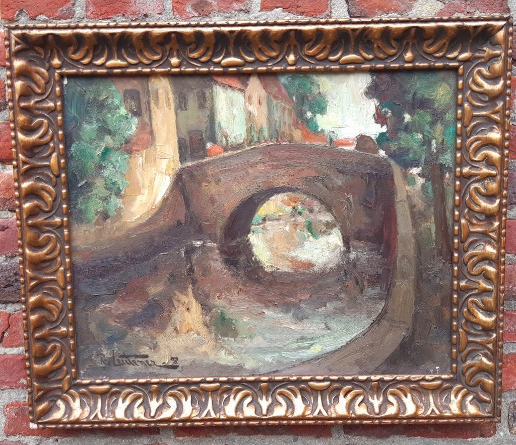 Schilderij van Richard léon leutenez (1884 - 1960), Ophalen, Doek