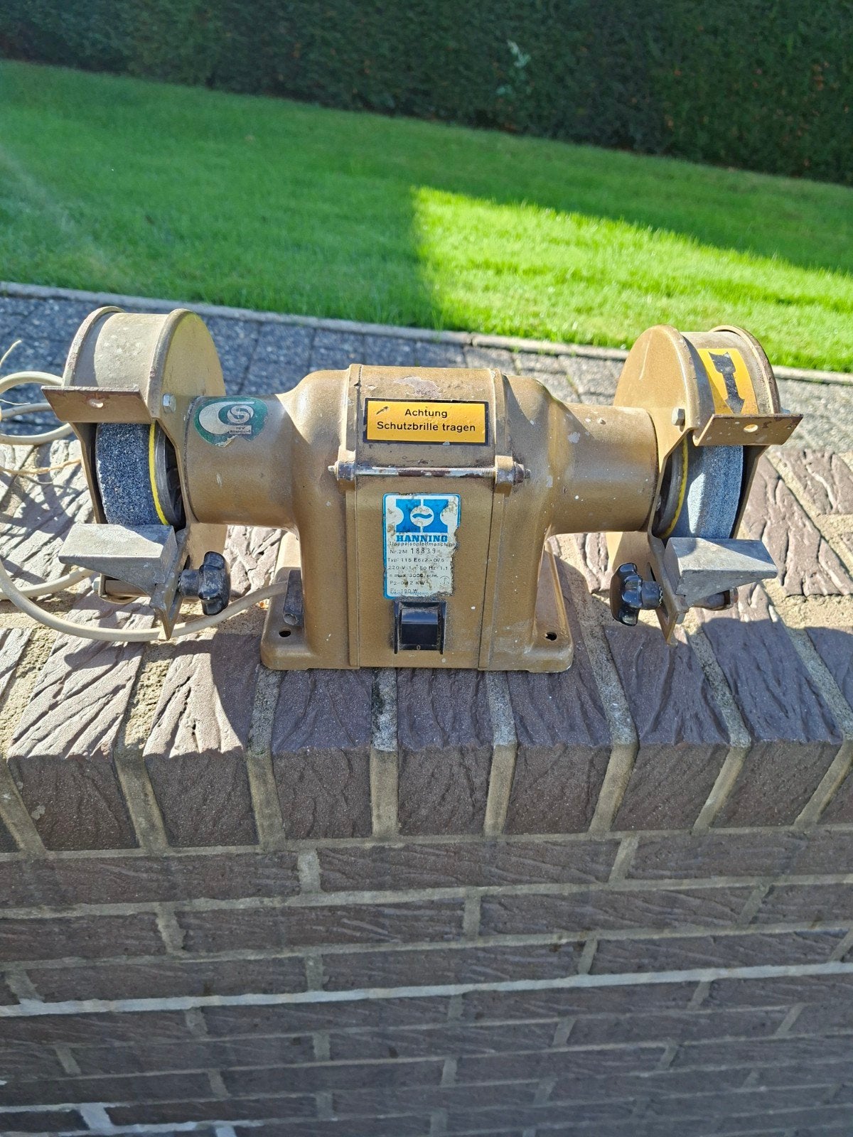 Dubbel slijpmachine Hanning, Doe-het-zelf en Bouw, Ophalen