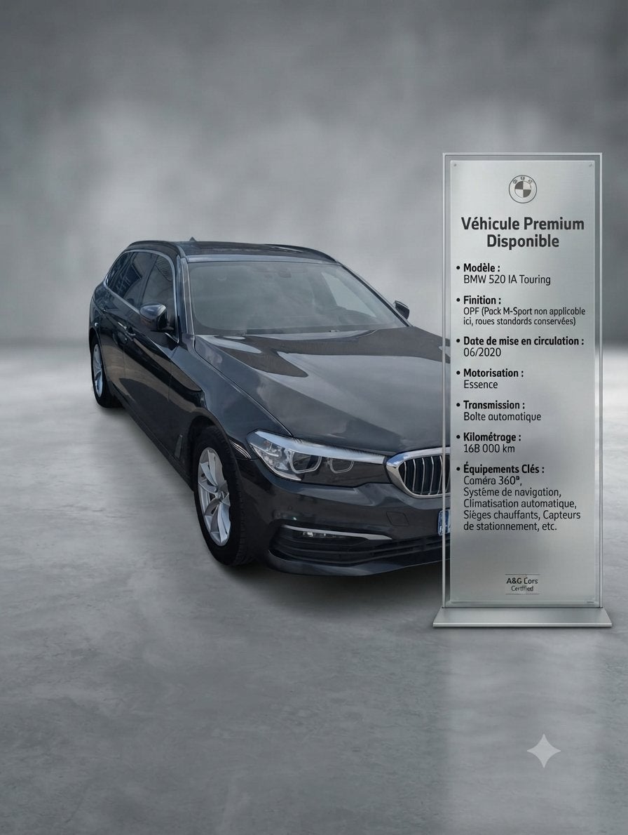 Bmw 520i, Autos, BMW, Cuir, Euro 6, Carnet d'entretien, Autres couleurs