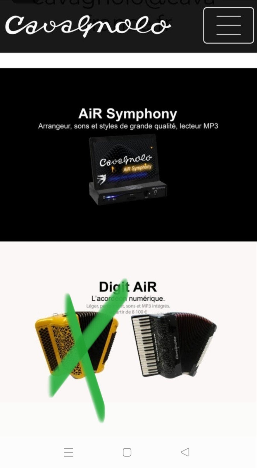 Cavagnolo Accordeon Digitaal -120 bassen, Muziek en Instrumenten, Ophalen