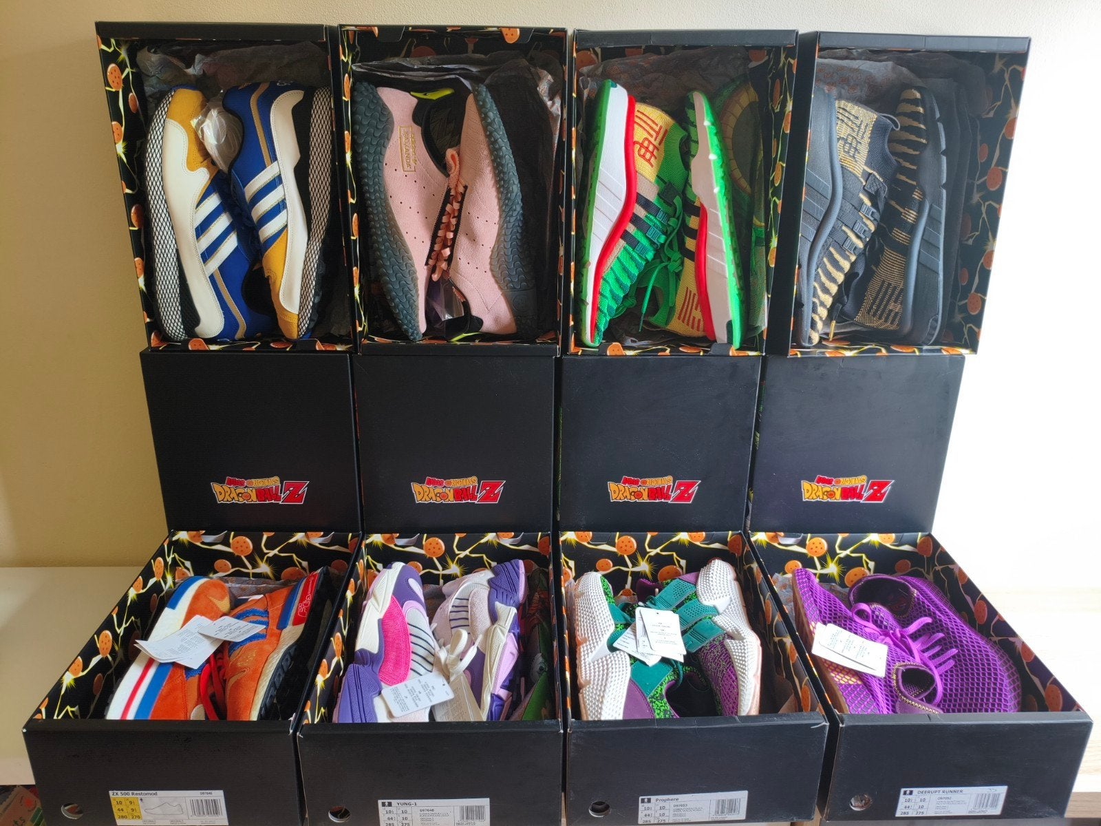 Adidas dragon ball sneakers collectie, Sneakers