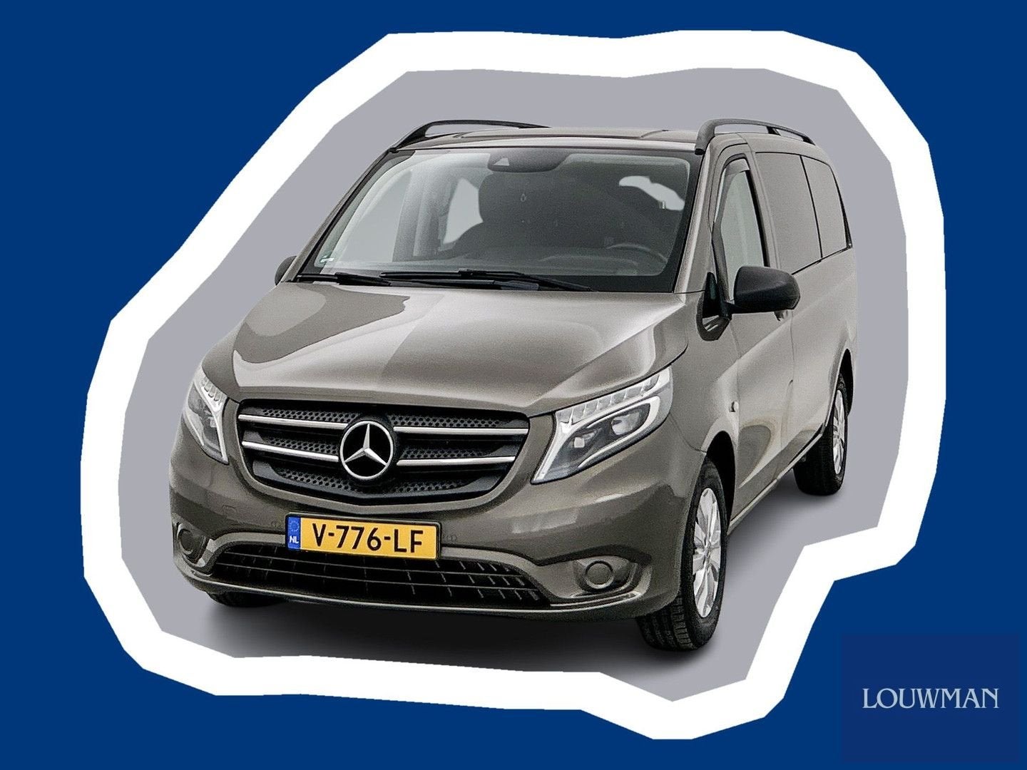 Mercedes-Benz Vito 114 CDI Lang DC Led Dubbele cabine Climat, Automaat, 158 g/km, Bruin, Mercedes-Benz