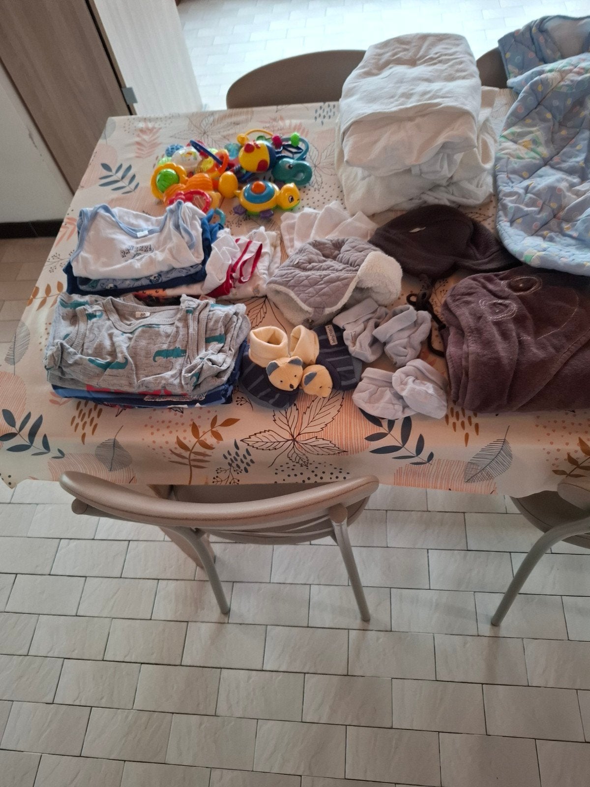 baby pakket jongens, Ophalen