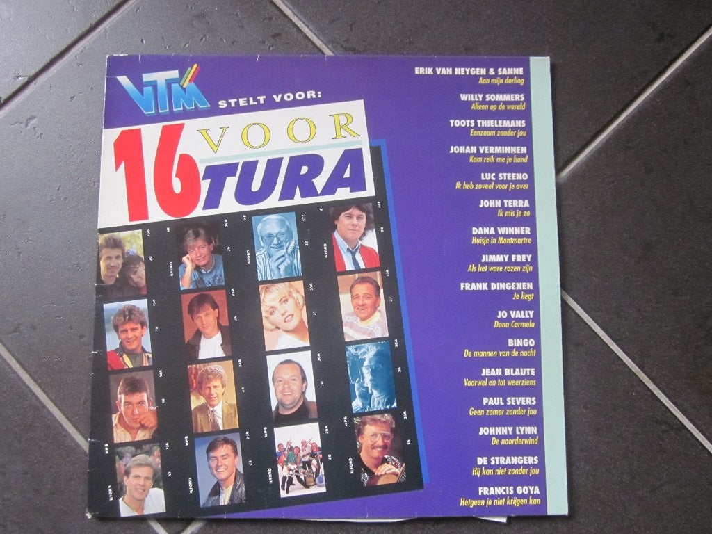 Lp - vinyl 16 voor Tura, CD & DVD, Vinyles | Néerlandophone, Enlèvement ou Envoi, Utilisé, Pop, LP