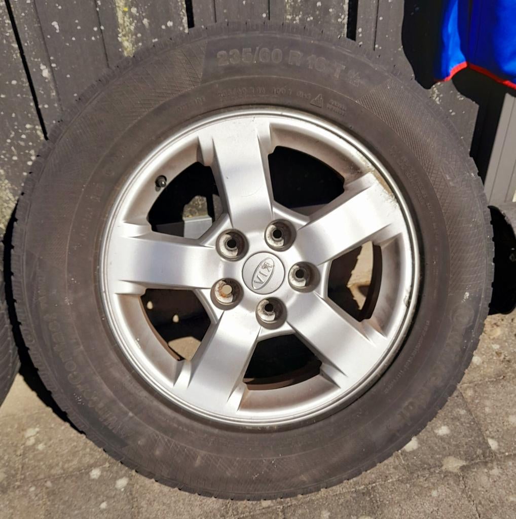 Winterbanden aluminium velgen, Auto-onderdelen, Banden en Velgen, Ophalen, Gebruikt, 16 inch, Banden en Velgen