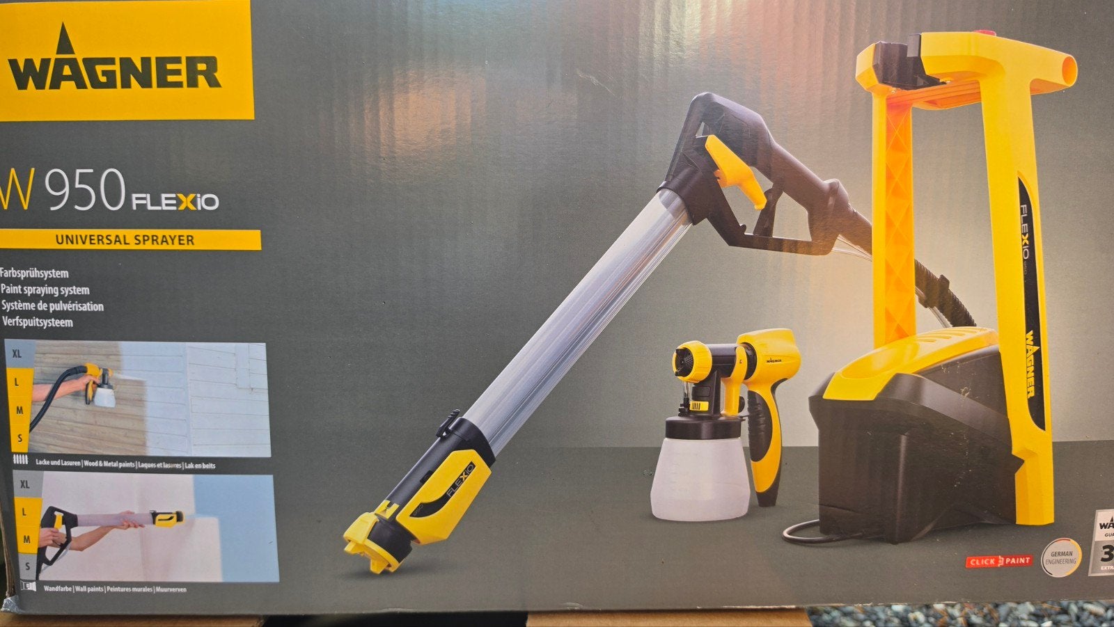 WAGNER 950 Flexio universele verfspuit, Doe-het-zelf en Bouw, Ophalen, Zo goed als nieuw, Verfspuit of Verfpomp