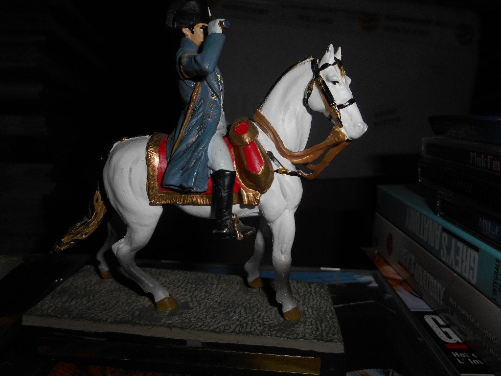 Napoléon figurine en plomb Bataille de Wagram 1809, Collections, Enlèvement ou Envoi