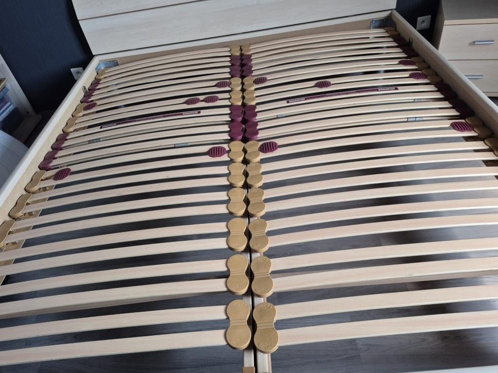 bed, Huis en Inrichting, Slaapkamer | Bedden, Ophalen, Gebruikt, Tweepersoons, 180 cm