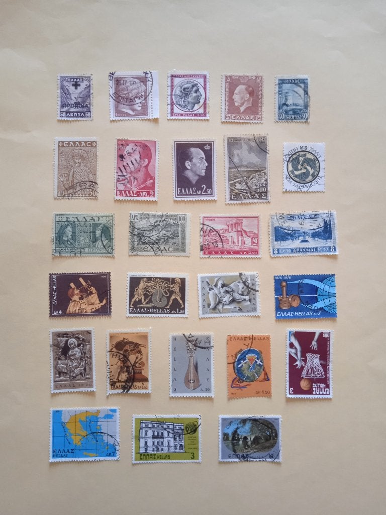 Lot de 40 timbres oblitérés de Grèce., Verzenden, Griekenland, Gestempeld