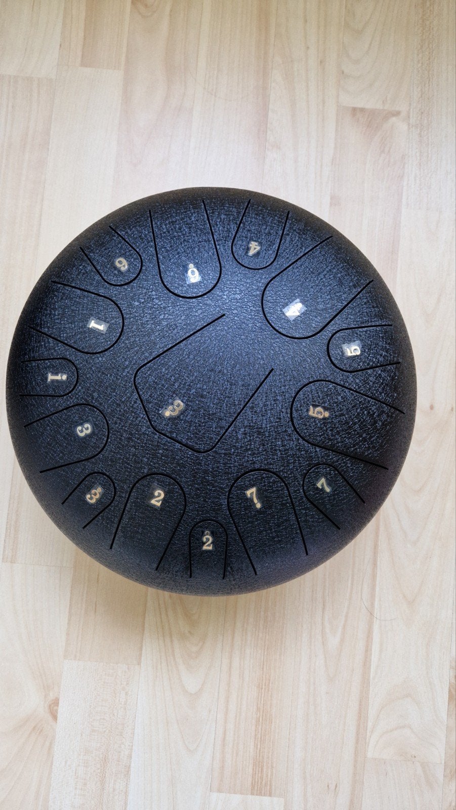 Steel Tongue drum of handpan 32cm met opbergzak, Musique & Instruments, Percussions, Enlèvement ou Envoi, Comme neuf, Percussion mélodique