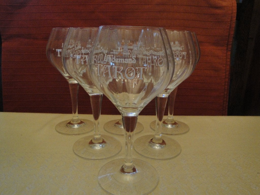 VERRES A BIERE LINDEMANS TAROT Verres en cristallin, Enlèvement, Neuf, Verre ou Verres, Autres marques