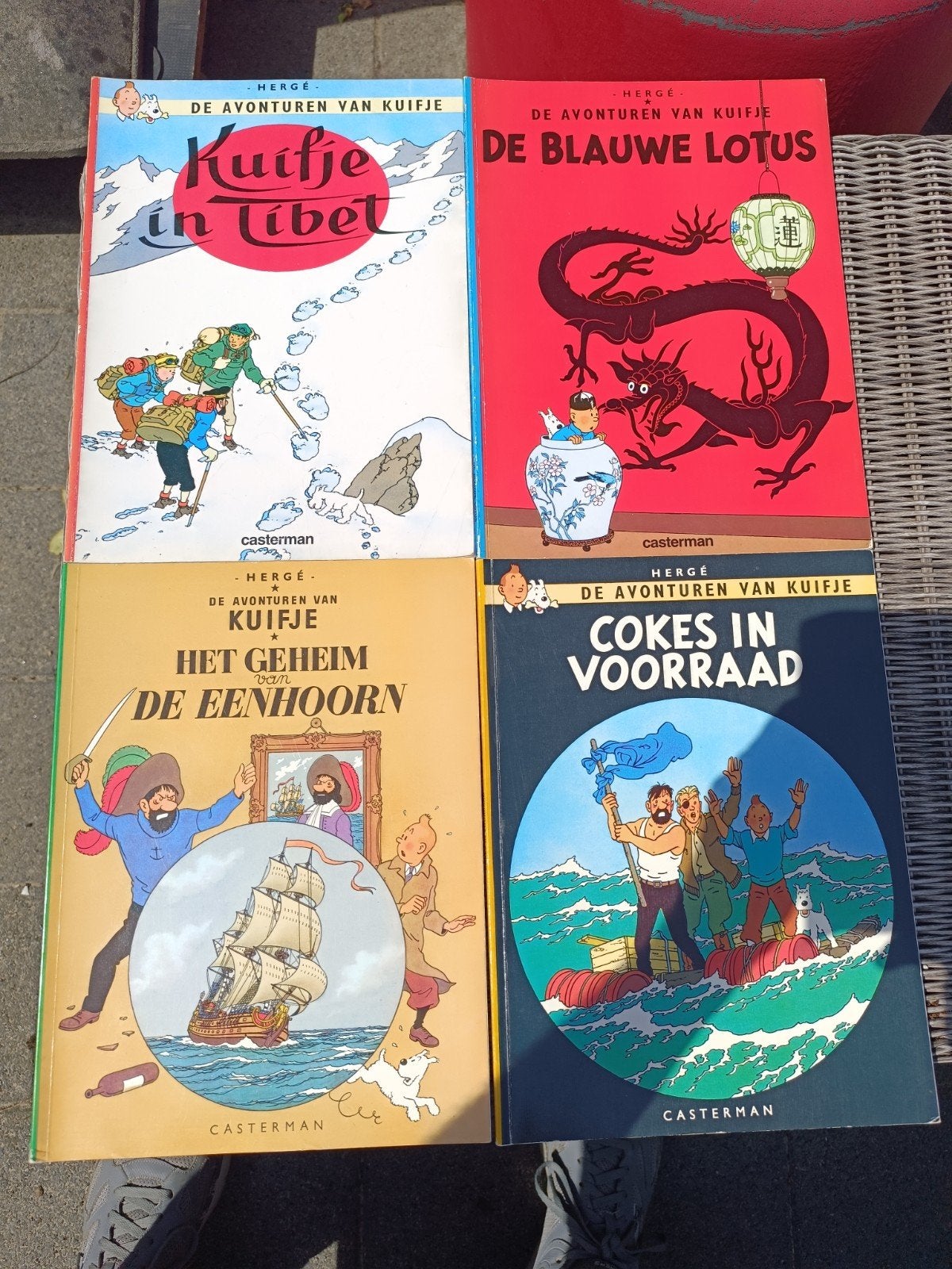 4 Kuifje strips, Boeken, Ophalen of Verzenden