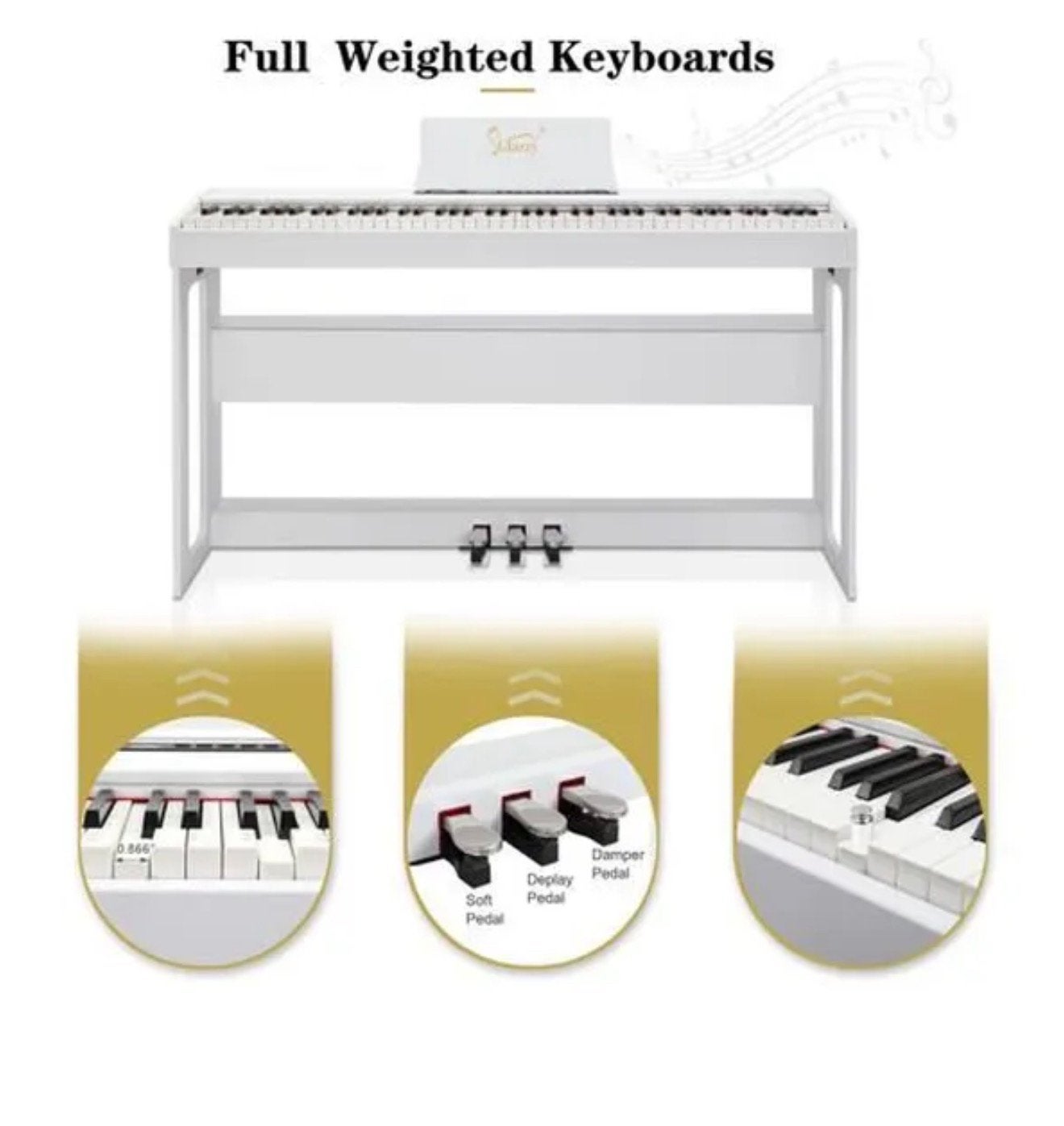 Piano, Muziek en Instrumenten, Piano's, Zo goed als nieuw, Piano, Wit, Ophalen