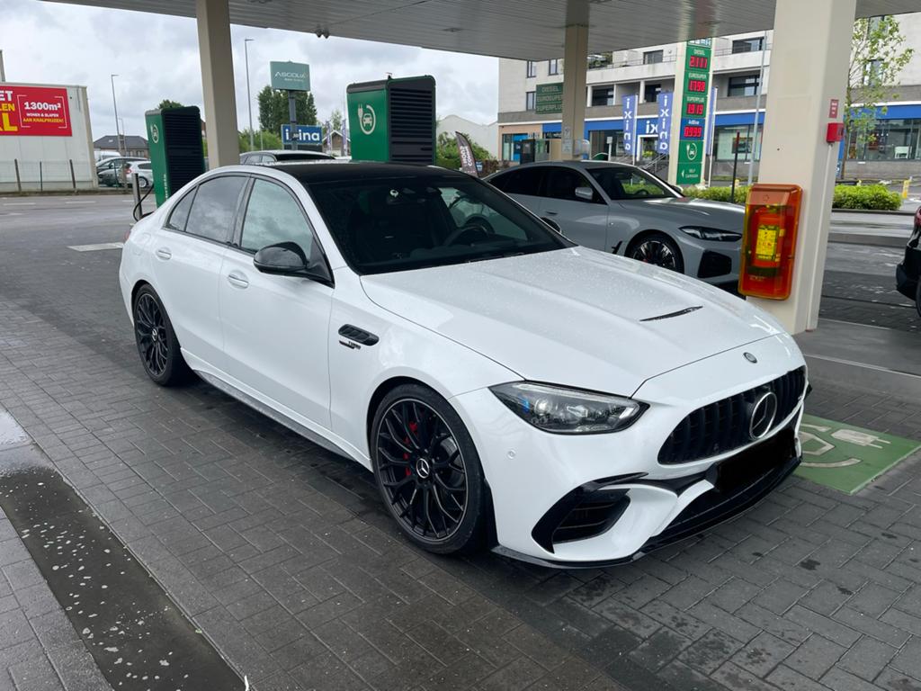 Mercedes amg c63SE hybrid 07/2024 44.000km, Cuir, 500 kW, Euro 6, Noir