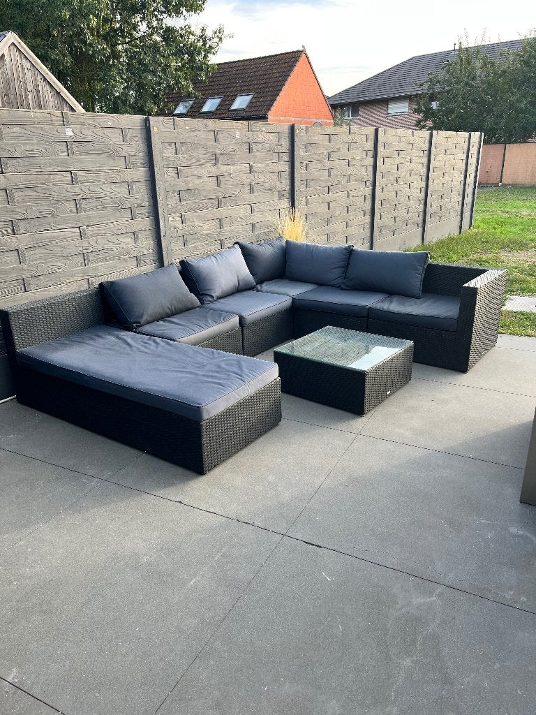 Lounge set, Tuin en Terras, Ophalen, Kunststof, Gebruikt, Bank