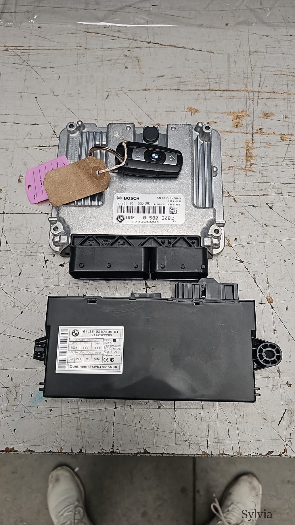 Startset Contactslot + ECU DDE BMW X1 E84 2.0D N47D20C  8580, Autos : Pièces & Accessoires, -, Utilisé, -, Enlèvement ou Envoi