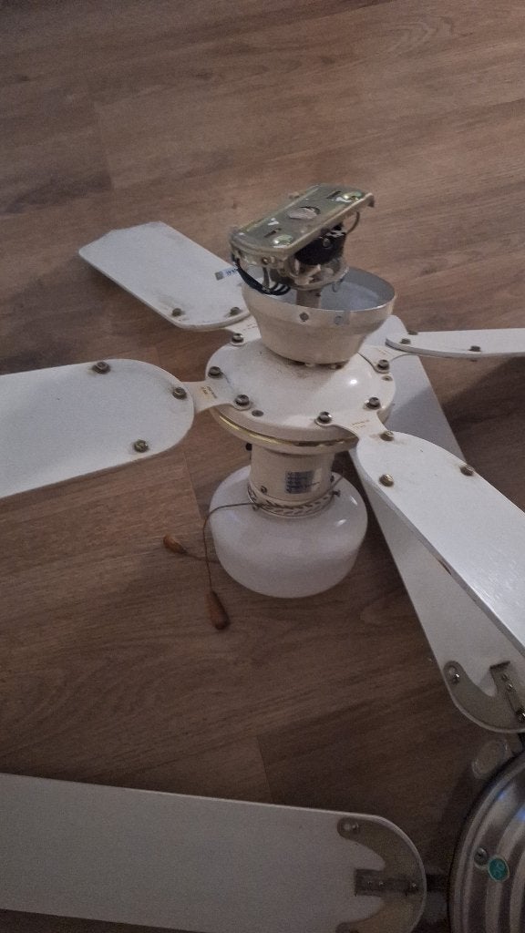 Plafondventilator met licht, Ophalen, Zo goed als nieuw, Plafondventilator