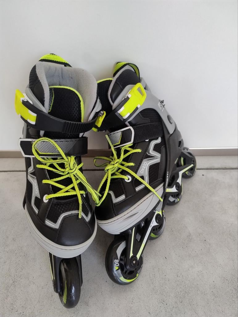 Rollerskates Oxelo maat 34-38 verstelbare rolschaatsen, Sport en Fitness, Skeelers, Verstelbaar, Kinderen, Zo goed als nieuw, Inline skates 4 wielen