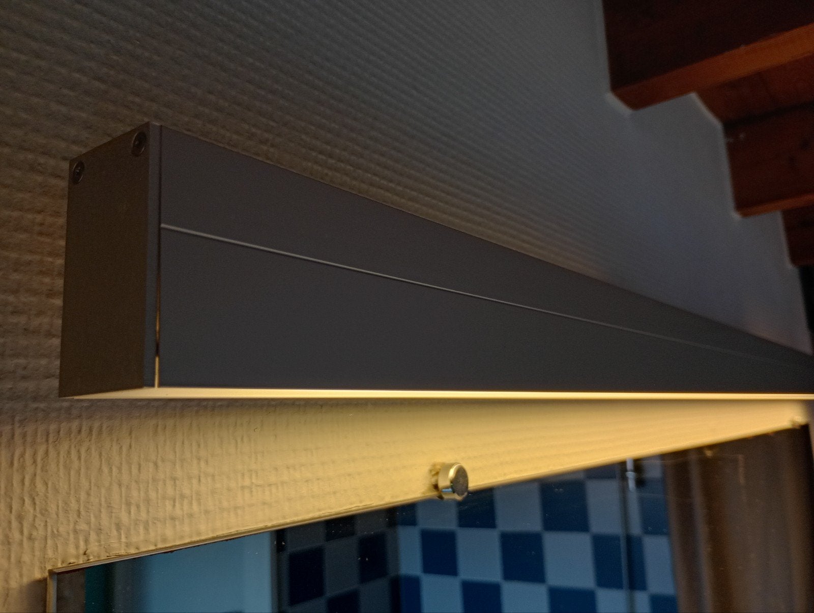 Spiegel wandlamp, Tuin en Terras, Ophalen, Gebruikt