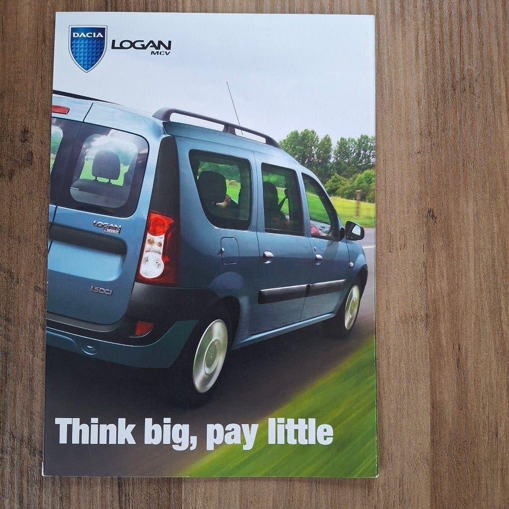 DACIA  LOGAN - Think big, pay little, Ophalen of Verzenden, Nieuw, Overige merken