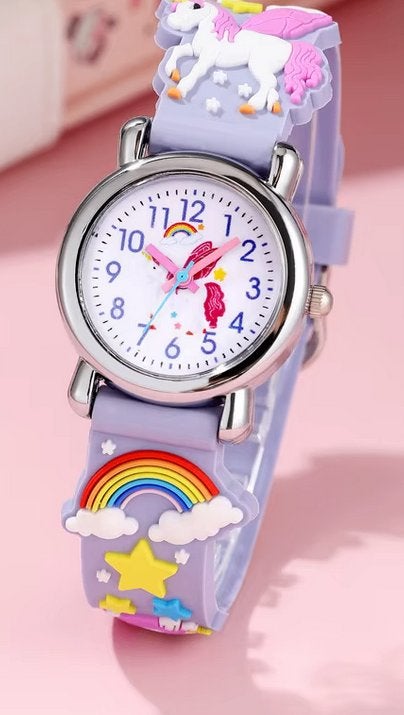 Horloge Kind, Bijoux, Sacs & Beauté, Enlèvement, Neuf, Violet, Fille