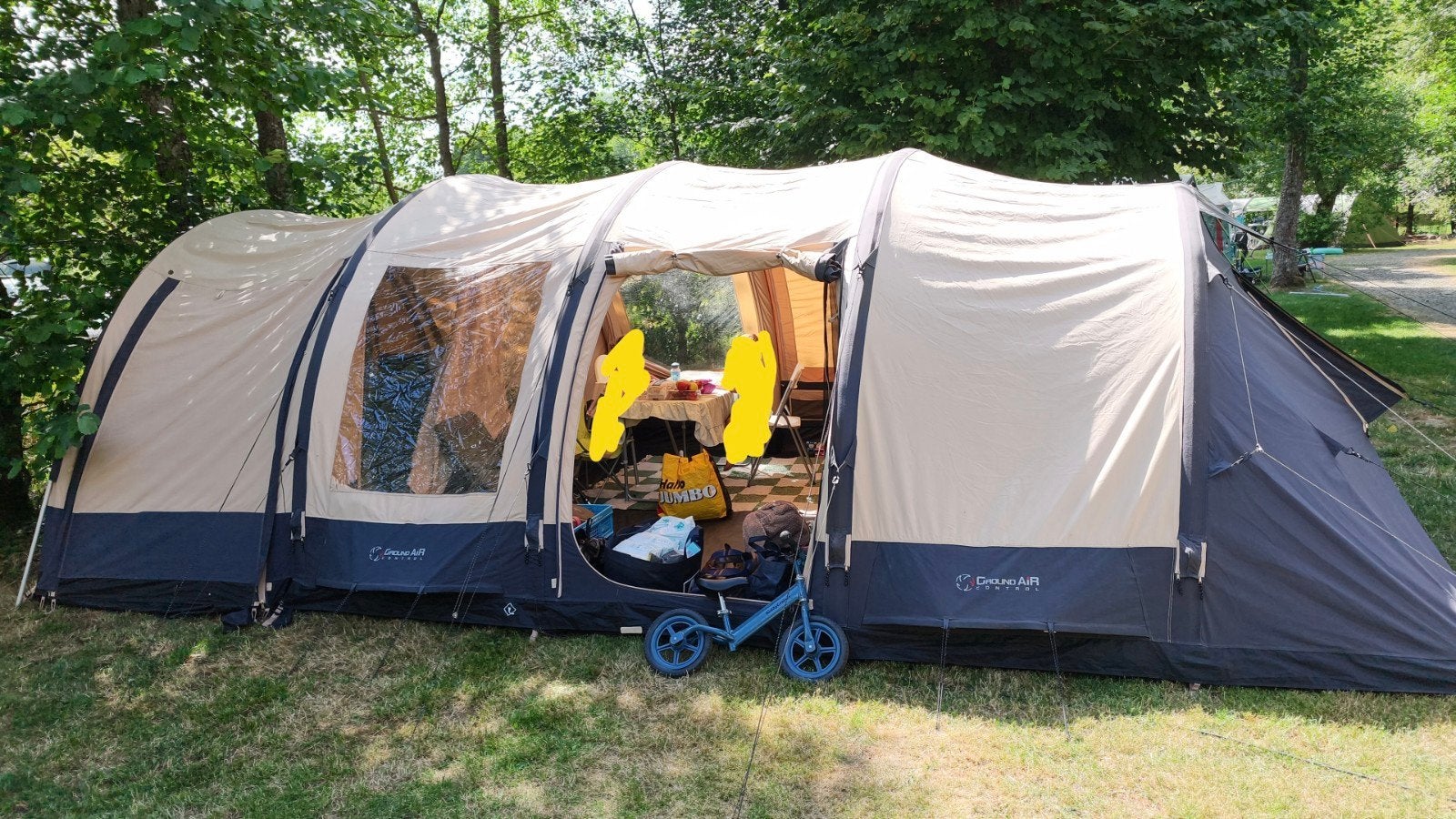 Bardani airwolf 380 TC 5 personen tent airtubes opblazen, Caravans en Kamperen, Tenten, Ophalen of Verzenden