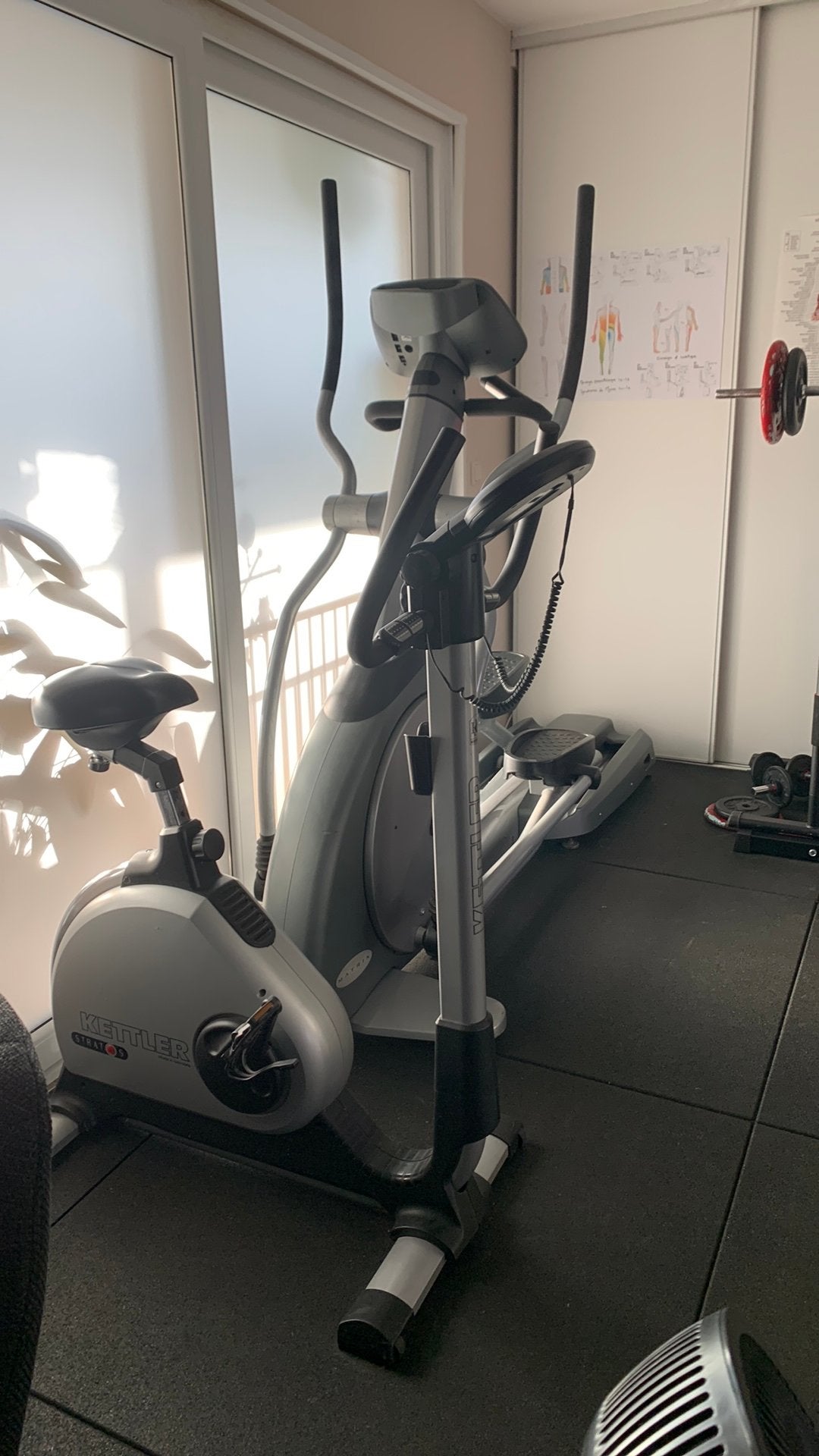 Professionele crosstrainer + hometrainer, Ophalen, Zo goed als nieuw, Crosstrainer