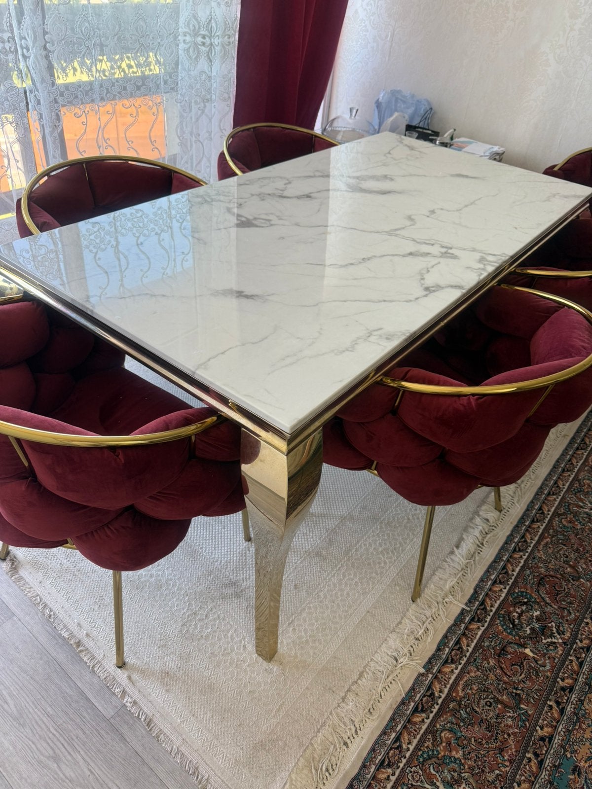 Eettafel met 6 Stoelen, Ophalen, Zo goed als nieuw